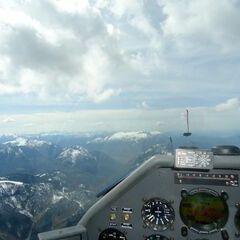 Flugwegposition um 12:39:09: Aufgenommen in der Nähe von Gemeinde Grünau im Almtal, 4645, Österreich in 2371 Meter